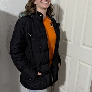 Ralph Lauren Women's Black Puffer Coat